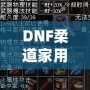 DNF柔道家用什么武器最好？全方位解析最佳武器選擇！