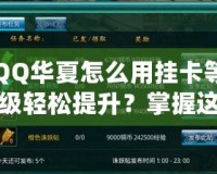 QQ華夏怎么用掛卡等級(jí)輕松提升？掌握這些技巧，瞬間逆襲！