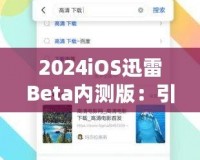 2024iOS迅雷Beta內(nèi)測版：引領(lǐng)下載革命，體驗(yàn)前所未有的極速快感！