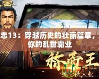 三國志13：穿越歷史的壯麗篇章，成就你的亂世霸業(yè)