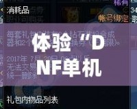 體驗(yàn)“DNF單機(jī)版11.0”：打破網(wǎng)絡(luò)限制，暢享全新戰(zhàn)斗樂(lè)趣！