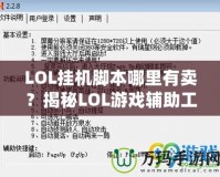 LOL掛機腳本哪里有賣？揭秘LOL游戲輔助工具的市場與選擇