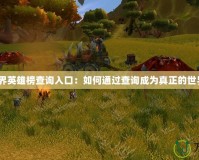 魔獸世界英雄榜查詢?nèi)肟冢喝绾瓮ㄟ^查詢成為真正的世界英雄？