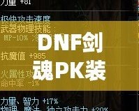 DNF劍魂P(guān)K裝備搭配全面解析，讓你戰(zhàn)力飆升！