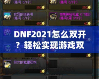 DNF2021怎么雙開？輕松實(shí)現(xiàn)游戲雙倍樂趣，暢享雙人模式！