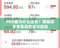 PDD因為什么出名？揭秘拼多多背后的成功密碼