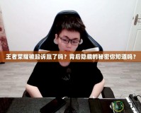 王者榮耀被起訴贏了嗎？背后隱藏的秘密你知道嗎？