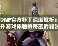 《DNF官方補丁深度解析：提升游戲體驗的秘密武器》