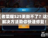 王者榮耀S25更新不了？這些解決方法助你快速修復(fù)！