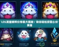 LOL英雄精粹價格表大揭秘：助你輕松獲取心儀英雄