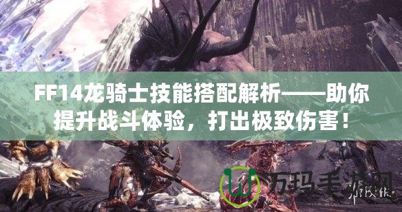 FF14龍騎士技能搭配解析——助你提升戰(zhàn)斗體驗，打出極致傷害！