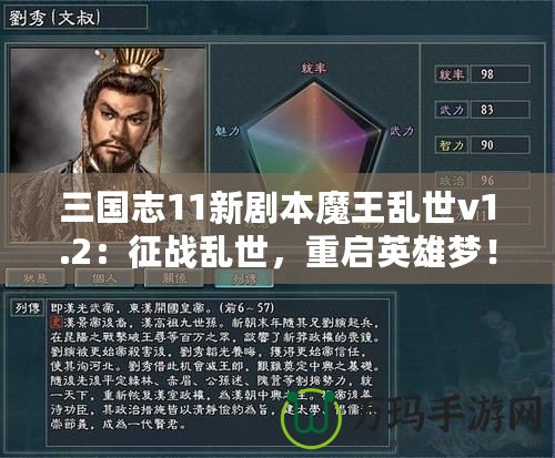 三國志11新劇本魔王亂世v1.2：征戰(zhàn)亂世，重啟英雄夢！