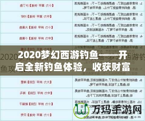 2020夢(mèng)幻西游釣魚(yú)——開(kāi)啟全新釣魚(yú)體驗(yàn)，收獲財(cái)富與樂(lè)趣！