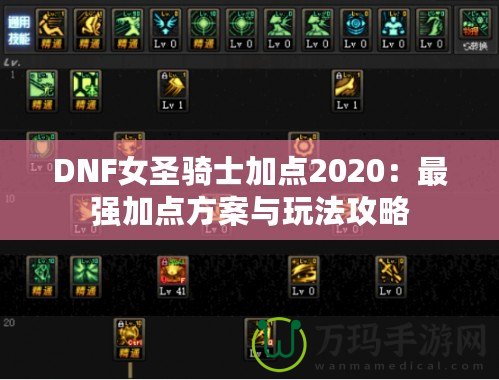 DNF女圣騎士加點2020：最強加點方案與玩法攻略