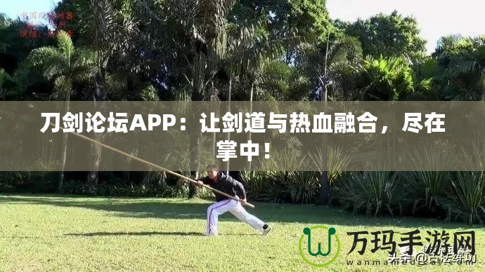 刀劍論壇APP：讓劍道與熱血融合，盡在掌中！