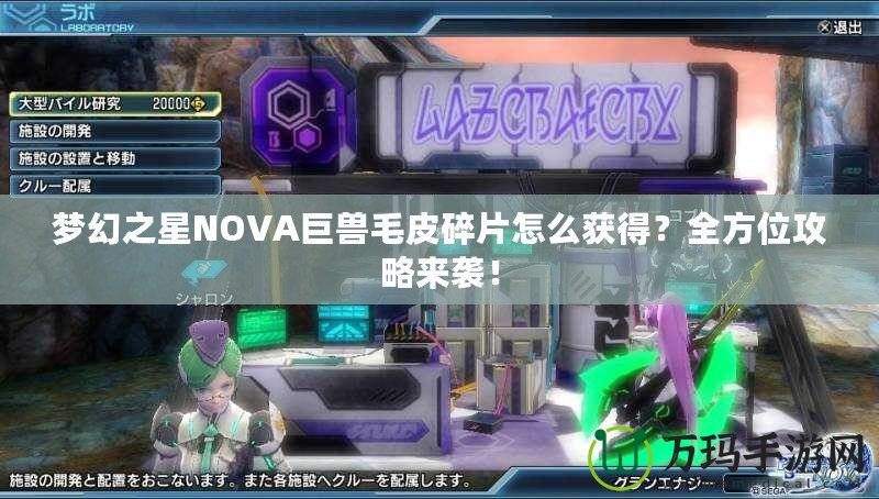 夢(mèng)幻之星NOVA巨獸毛皮碎片怎么獲得？全方位攻略來襲！