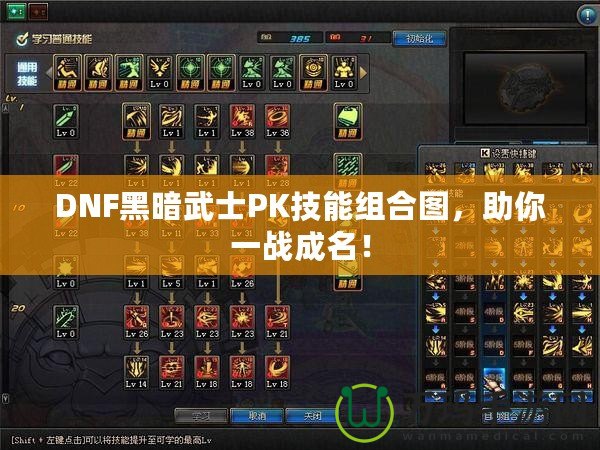 DNF黑暗武士PK技能組合圖，助你一戰(zhàn)成名！