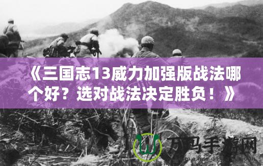 《三國志13威力加強(qiáng)版戰(zhàn)法哪個好？選對戰(zhàn)法決定勝負(fù)！》