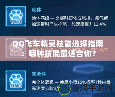 QQ飛車精靈技能選擇指南：哪種技能最適合你？