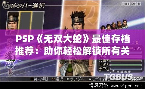 PSP《無雙大蛇》最佳存檔推薦：助你輕松解鎖所有關(guān)卡