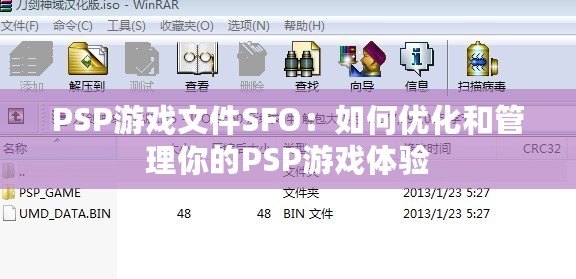 PSP游戲文件SFO：如何優(yōu)化和管理你的PSP游戲體驗(yàn)