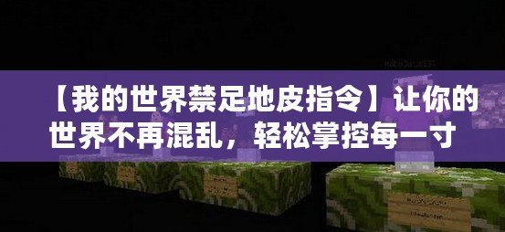 【我的世界禁足地皮指令】讓你的世界不再混亂，輕松掌控每一寸土地！