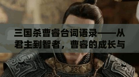 三國殺曹睿臺詞語錄——從君主到智者，曹睿的成長與領(lǐng)導(dǎo)之道