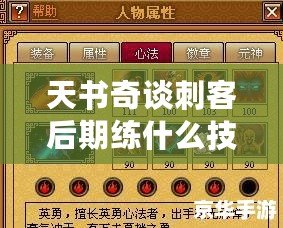 天書奇談刺客后期練什么技能，助你制霸江湖！