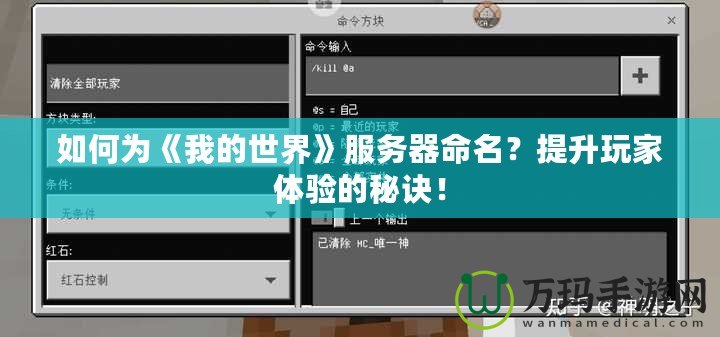 如何為《我的世界》服務(wù)器命名？提升玩家體驗(yàn)的秘訣！
