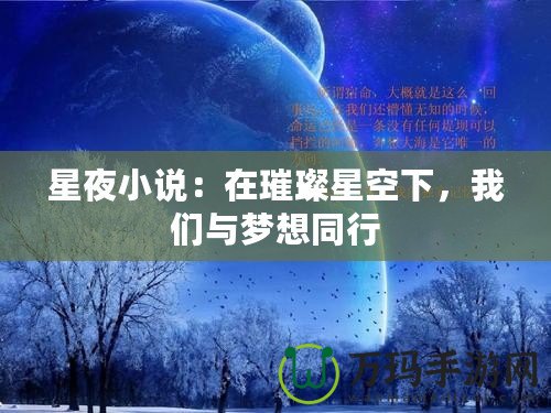 星夜小說(shuō)：在璀璨星空下，我們與夢(mèng)想同行